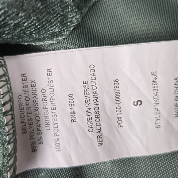 Rewind Mint Green Velvety Fabric Stretchy Cap Sleeves Flows - Picture 6 of 7